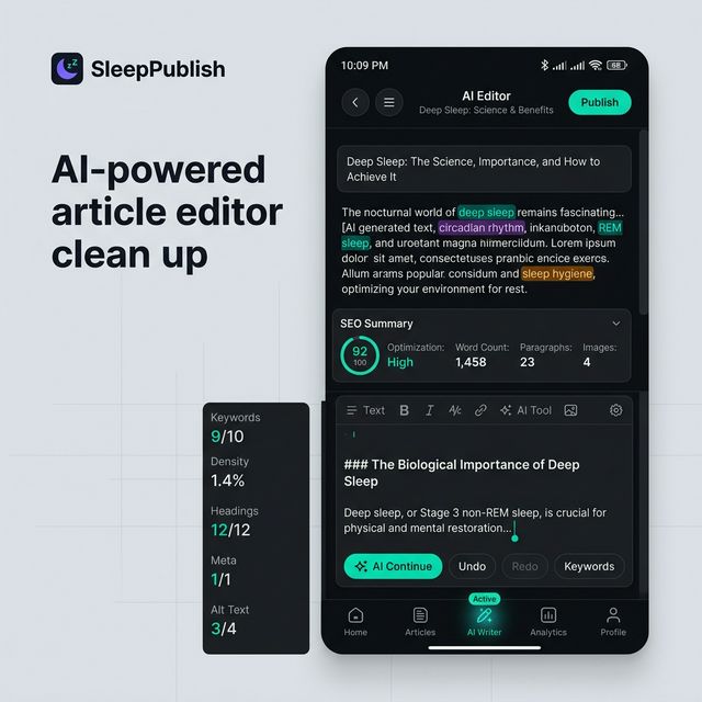 SleepPublish screenshot 2
