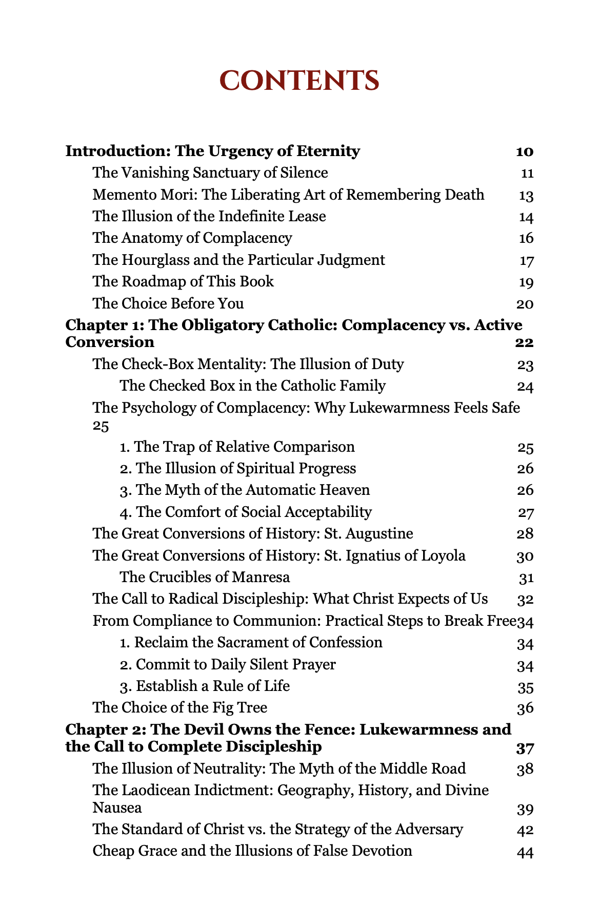 Table of contents: Introduction to Chapter 2