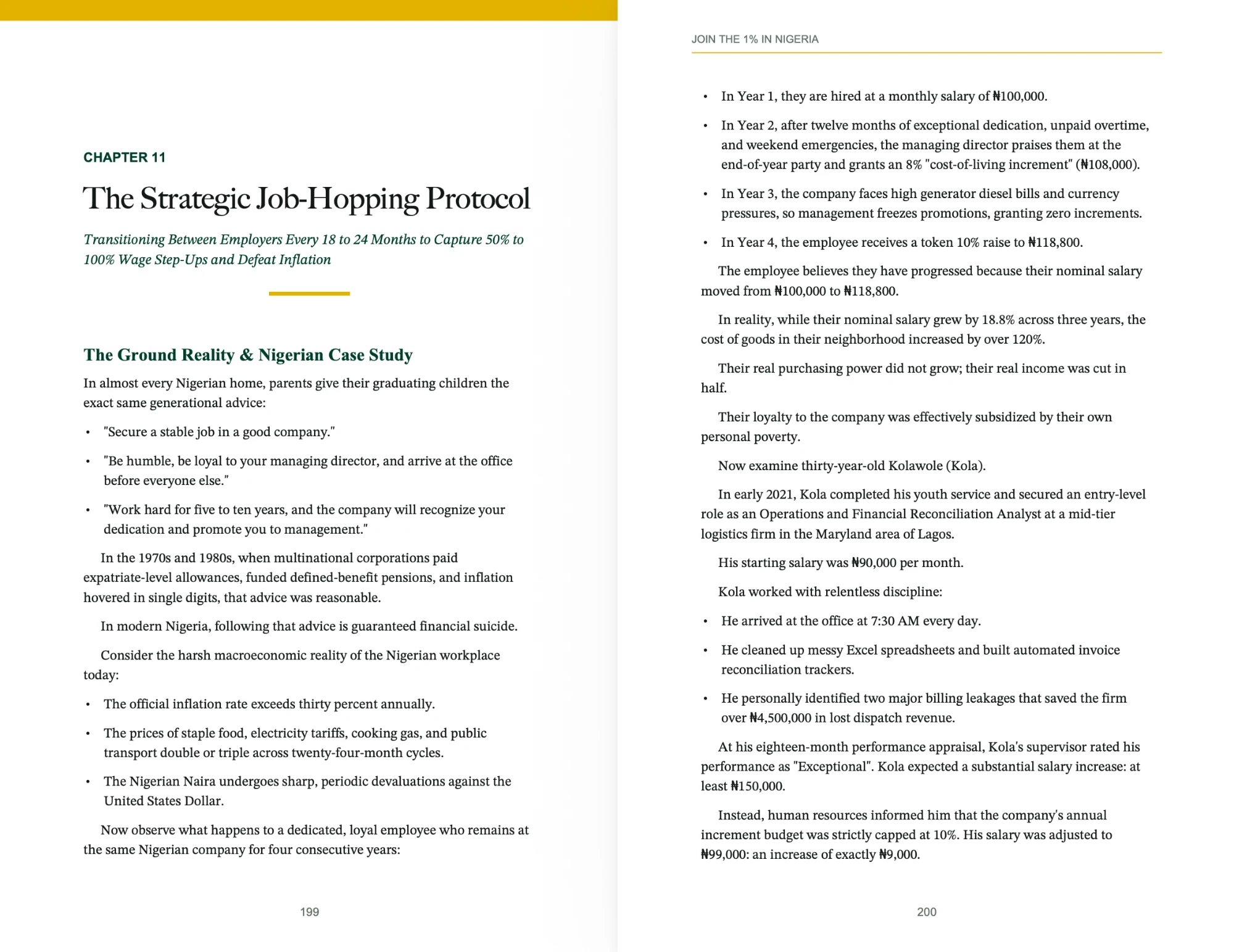 Chapter 11, The Strategic Job-Hopping Protocol, opening pages