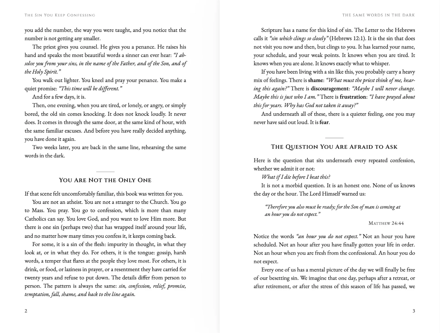 Introduction pages: You Are Not the Only One, and The Question You Are Afraid to Ask
