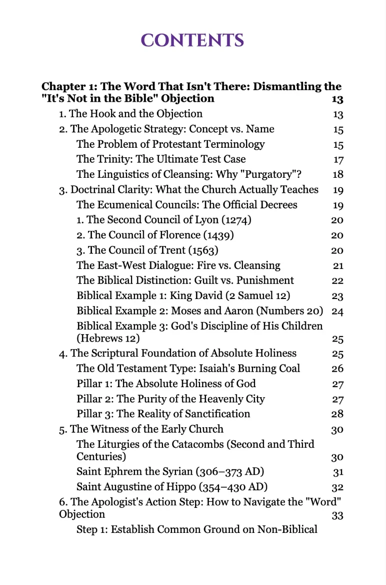 Table of contents: Chapter 1