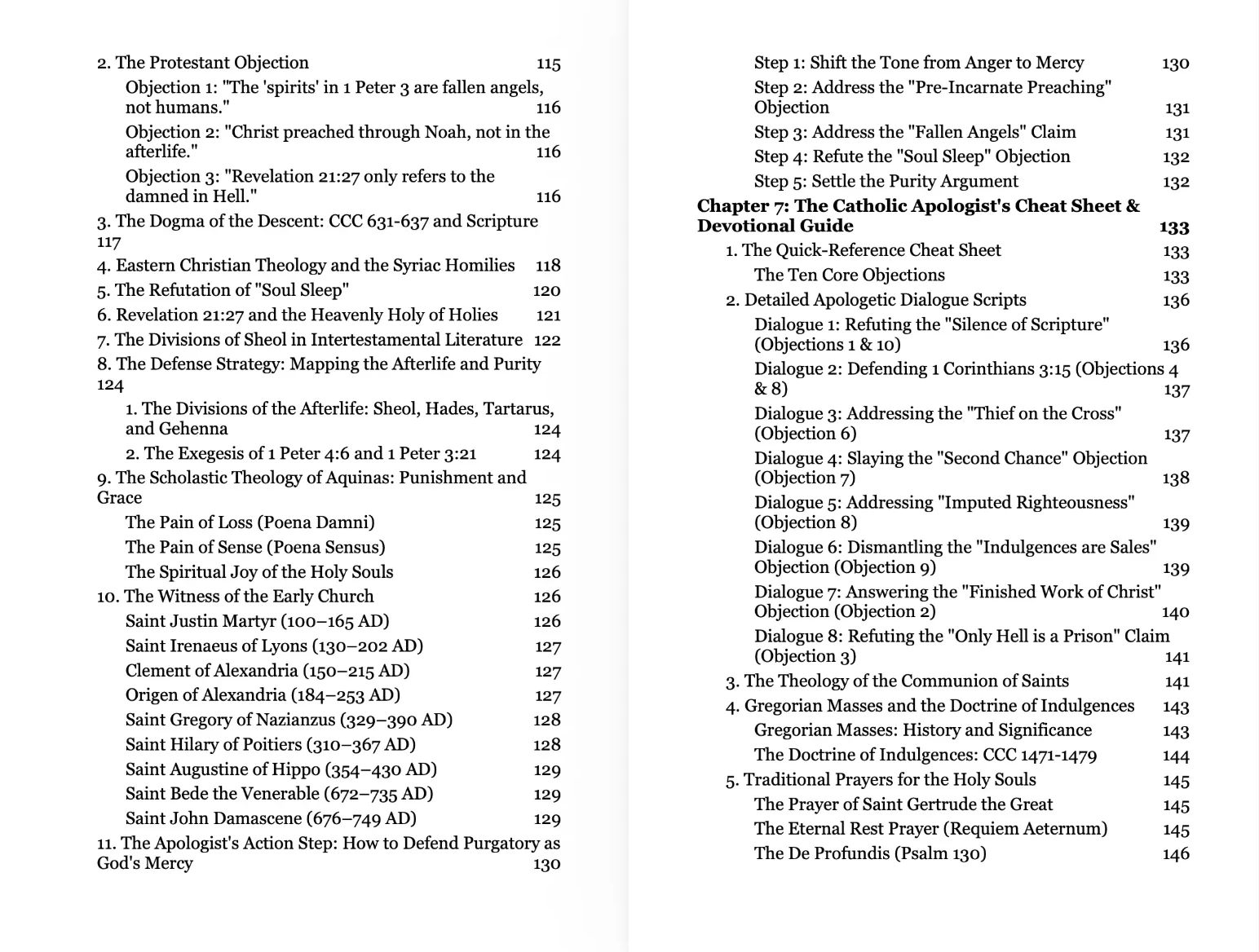 Table of contents: Chapters 6 and 7
